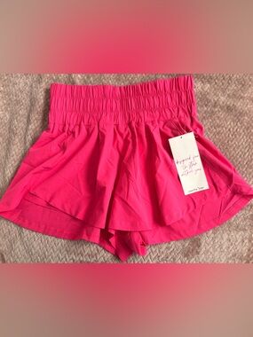 Vanilla Star Bright Pink Ruffle Skort